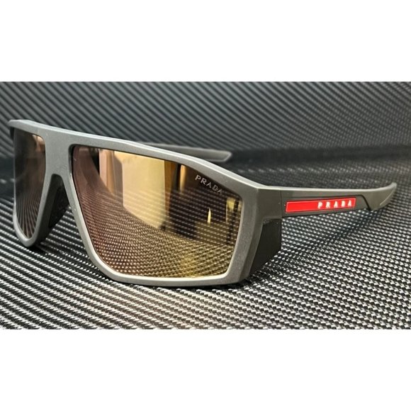 Prada Men's Matte Mirror 67mm Sunglasses - Picture 1 of 5